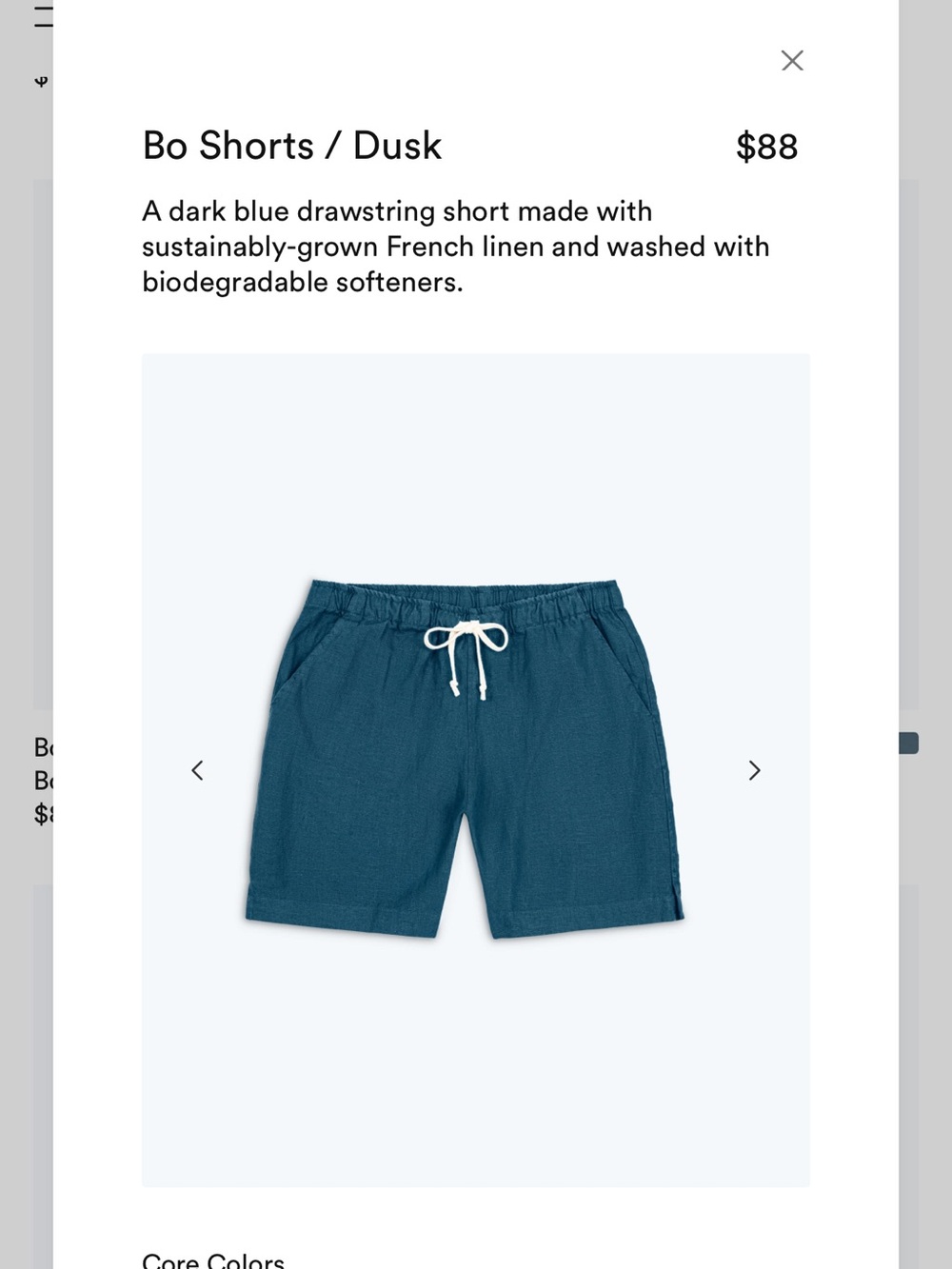 Alex Crane Light Blue Drawstring Hybrid Shorts - Picture 5 of 5